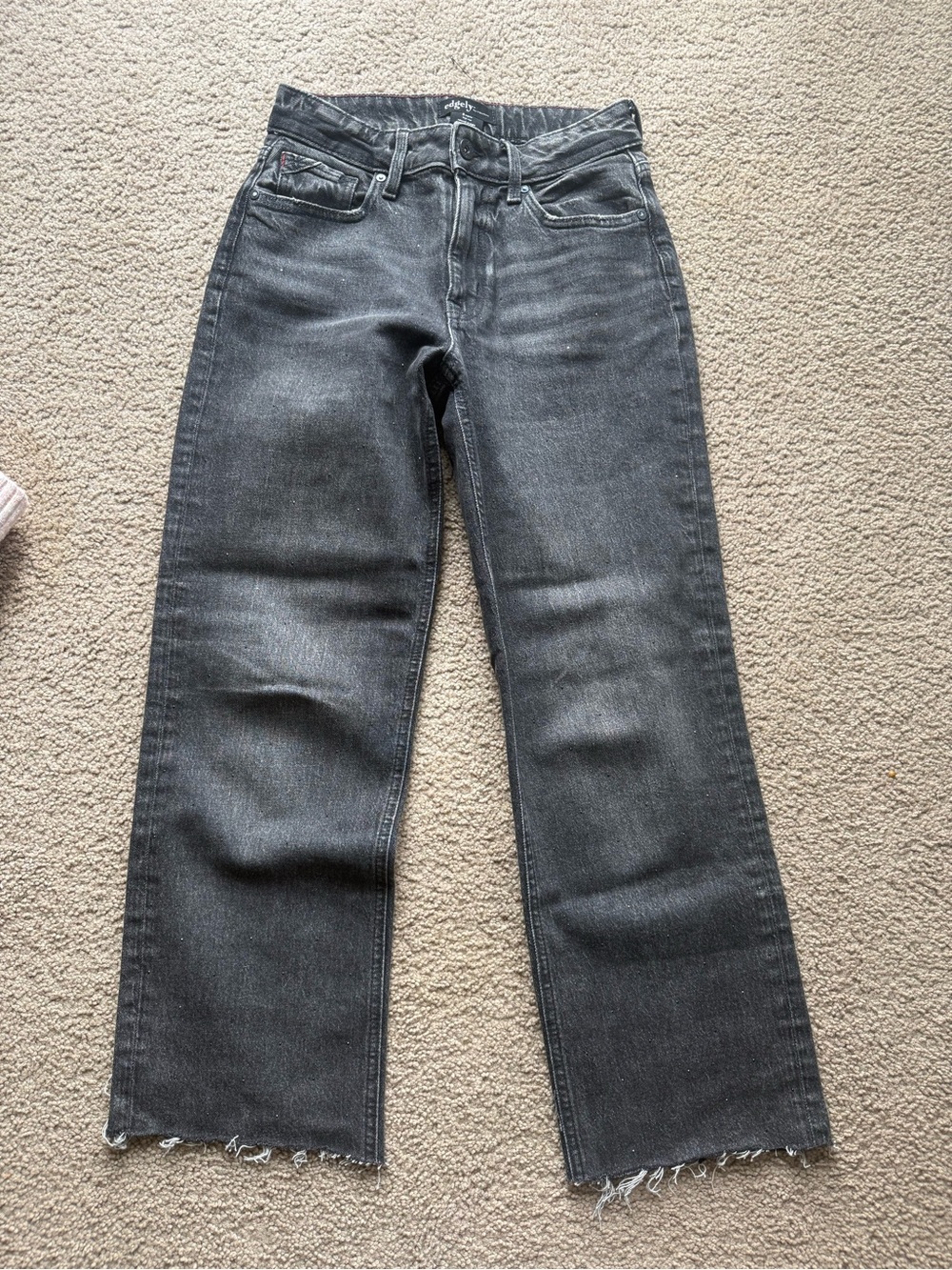 Edgely Black Slim Straight Jeans